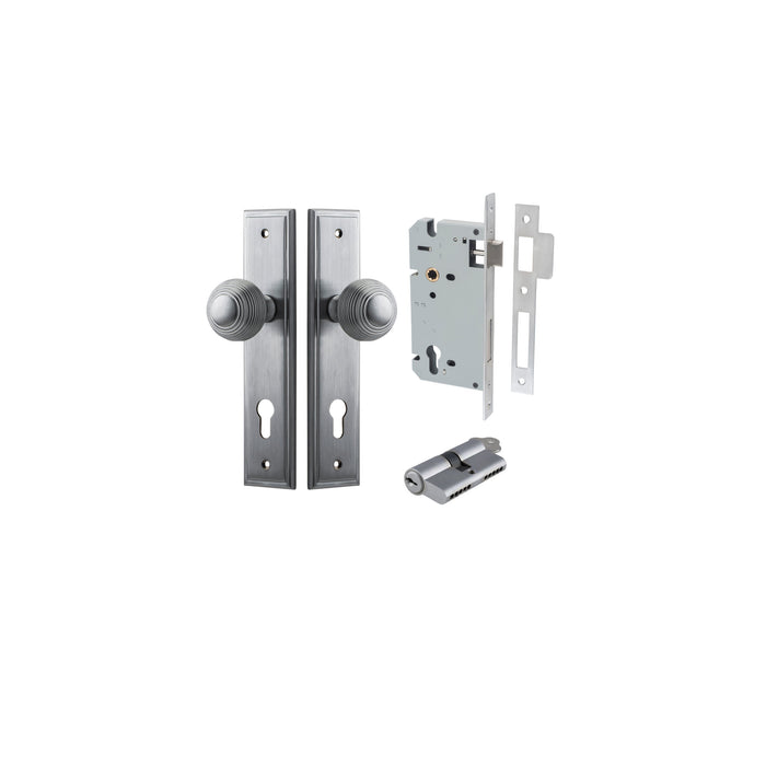 Brushed Chrome / Key/Key Entrance Kit (Lock & Key Cylinder Included)