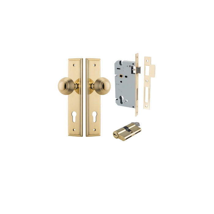 Polished Brass / Key/Key Entrance Kit (Lock & Key Cylinder Included)