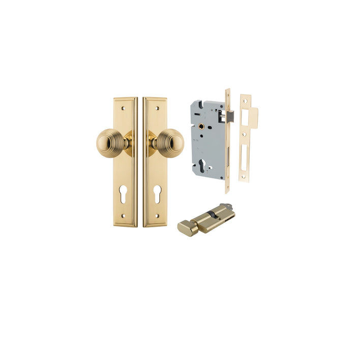 Polished Brass / Key/Turn Entrance Kit (Lock & Key Cylinder Included)