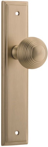Brushed Brass / Knob Set Only