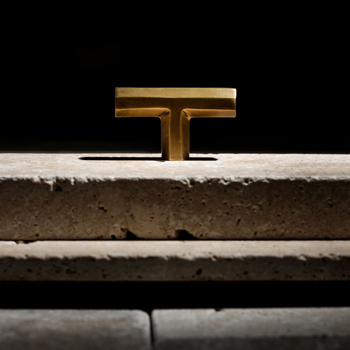 Henley T-Bar - Acid Washed Brass By Hepburn