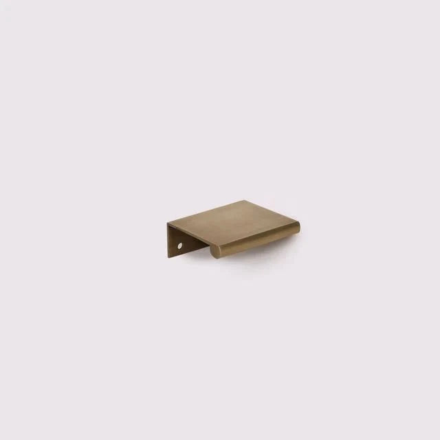 HH x Ren Lip Pull - Acid Washed Brass by Hepburn Hardware - Entry - Point - HHR50AWB - Hepburn Hardware