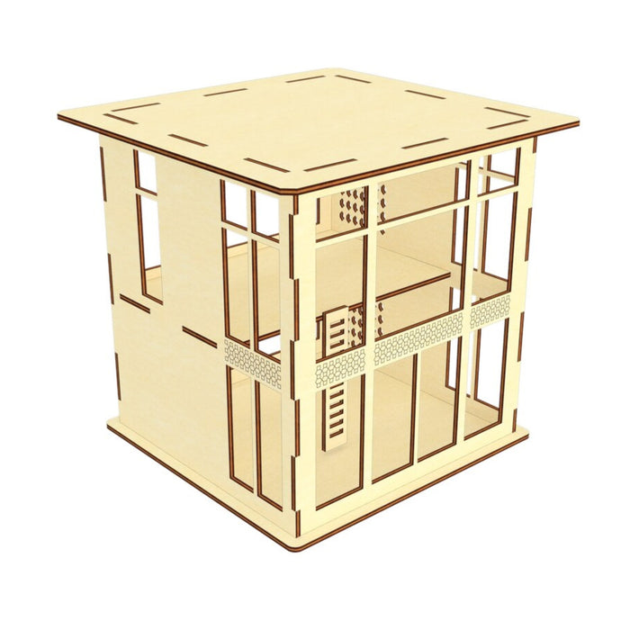 Hi-Tech Stylish Dollhouse in Scale 1:26 - Glowforge