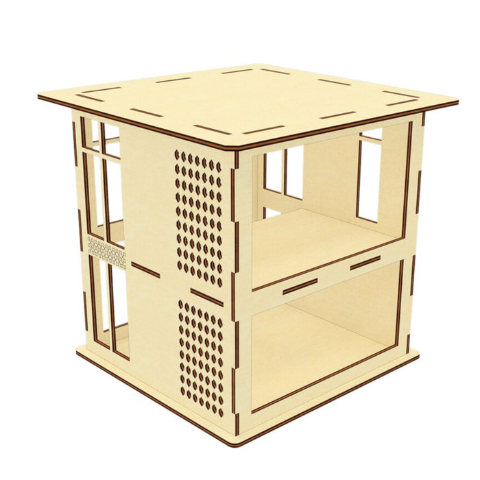 Hi-Tech Stylish Dollhouse in Scale 1:26 - Glowforge