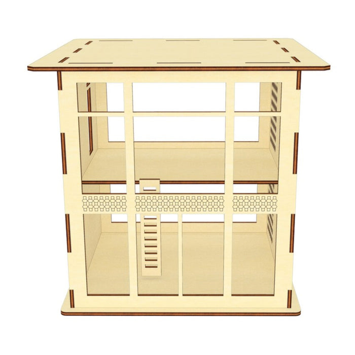 Hi-Tech Stylish Dollhouse in Scale 1:26 - Glowforge