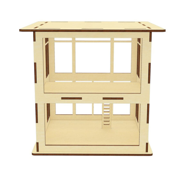 Hi-Tech Stylish Dollhouse in Scale 1:26 - Glowforge
