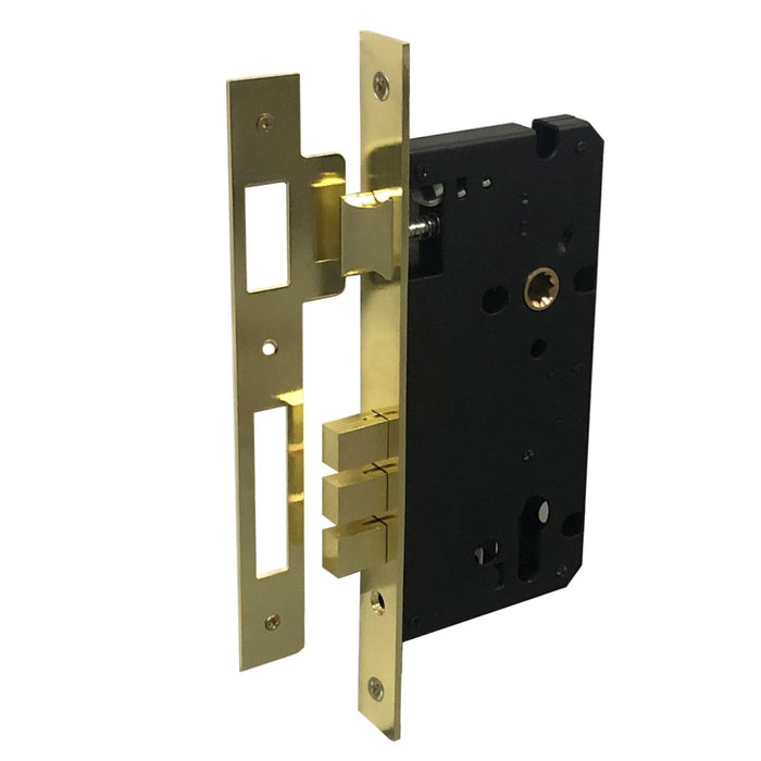 9209 High Security Entrance Lock - Polished Brass - Austyle - Entry - Point - 9209 - Austyle
