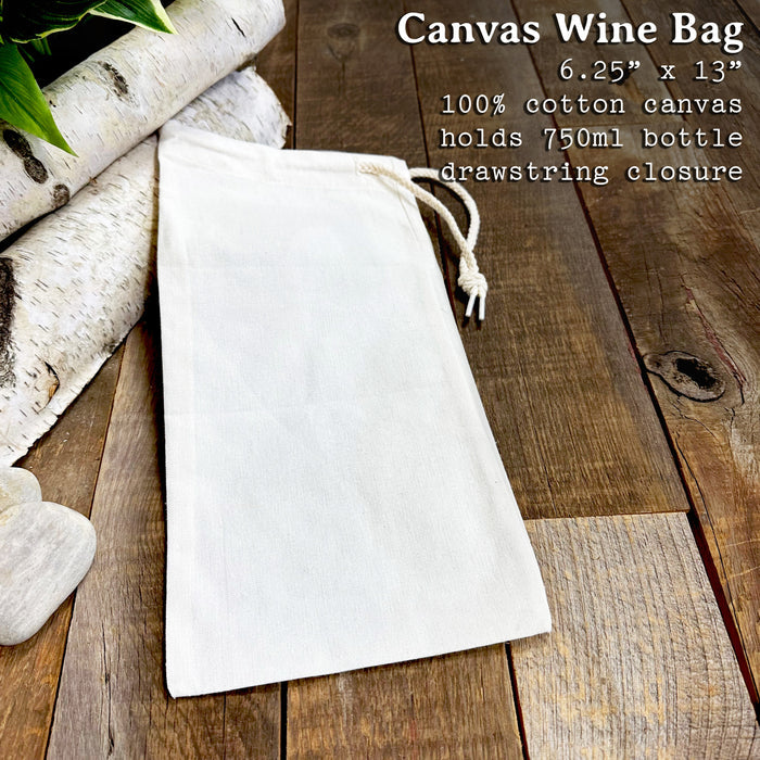 Hiking Pack - Canvas Wine Bag