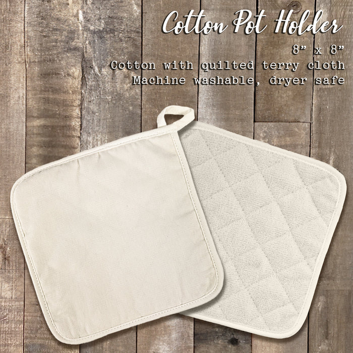 Hydrangeas and Lemons - Summer Cotton Pot Holder