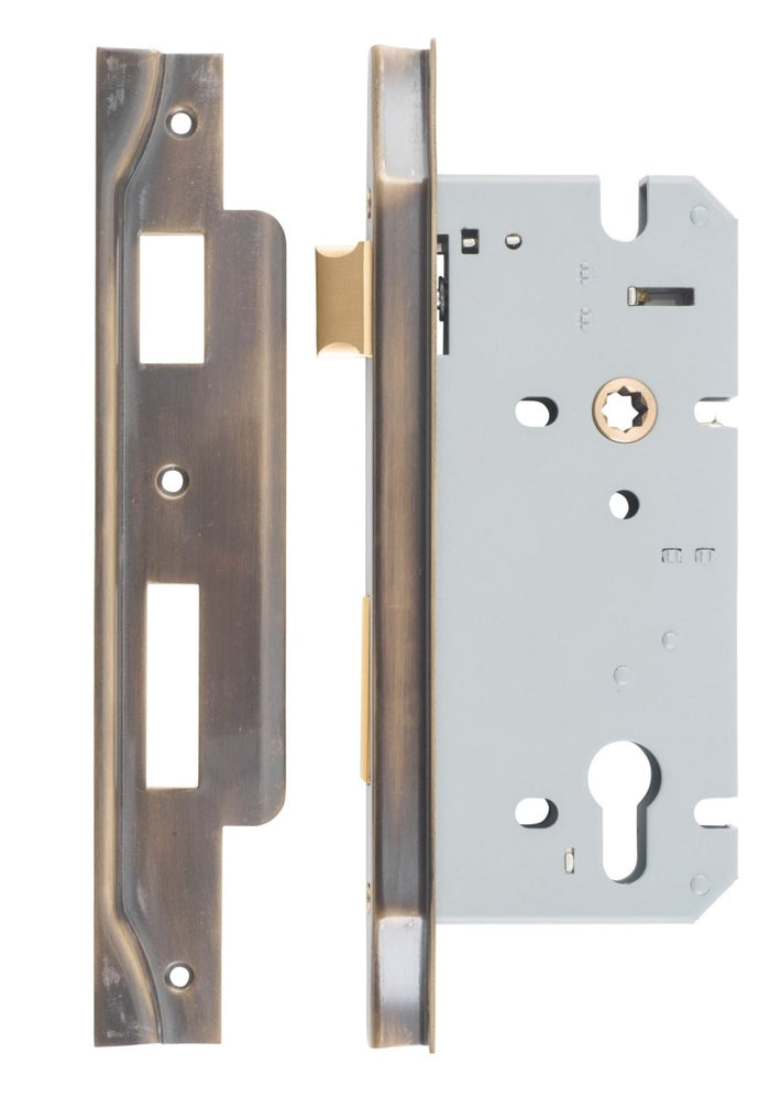 IVER 85mm Euro Rebated Mortice Lock – 45mm and 60mm Backset - Entry - Point - 6037 - Iver