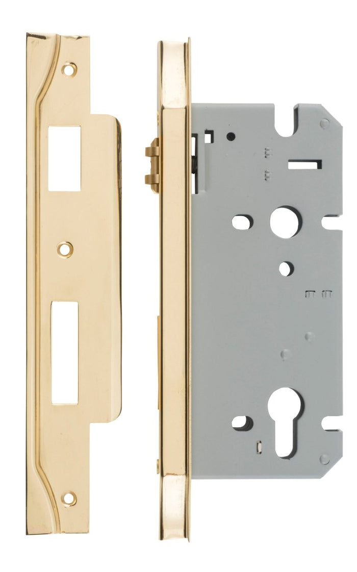 IVER 85mm Euro Rebated Roller Mortice Lock – 45mm & 60mm Backset - Entry - Point - 17168 - Iver
