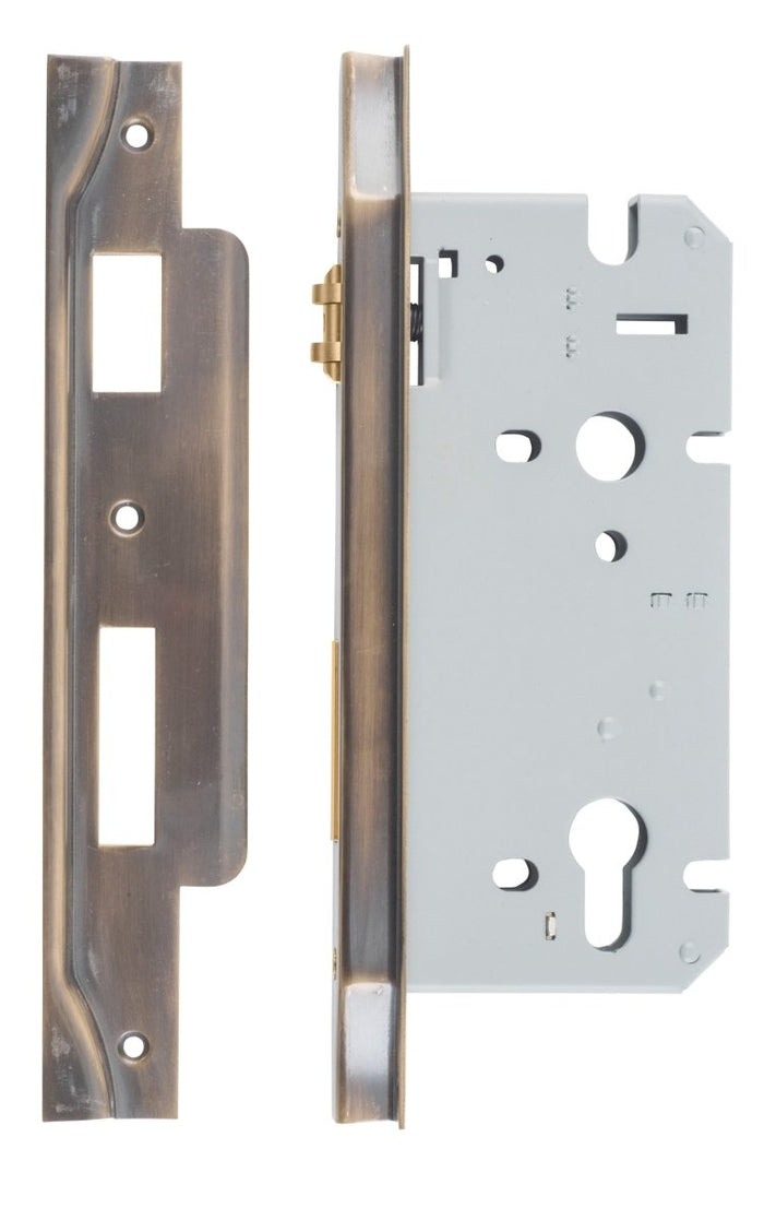 IVER 85mm Euro Rebated Roller Mortice Lock – 45mm & 60mm Backset - Entry - Point - 6041 - Iver