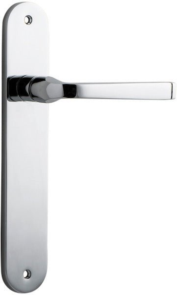 IVER Annecy Solid Brass Oval BackPlate Door Handle – Multiple Finishes Available - Entry - Point - 11732 - Iver