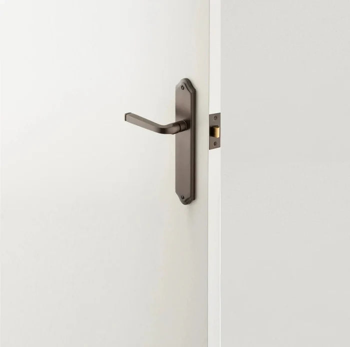 IVER Annecy Solid Brass Shouldered Door Handle – Multiple Finishes Available - Entry - Point - 15220 - Iver