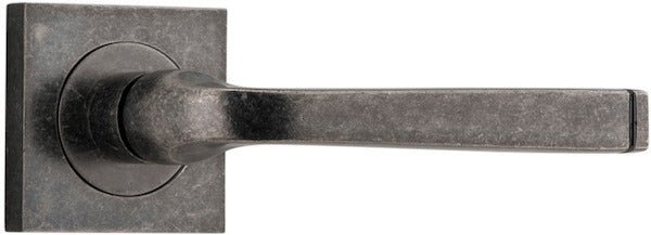 Distressed Nickel / Lever Set Only