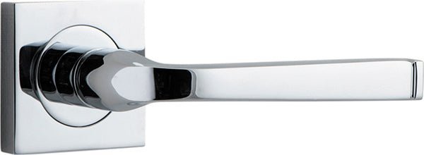 IVER Annecy Solid Brass Square Rose Door Handle – Multiple Finishes Available - Entry - Point - 0394 - Iver