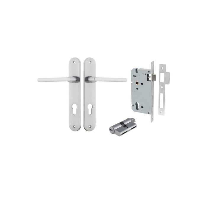 Brushed Chrome / Key/Key Entrance Kit (Lock & Key Cylinder Included)