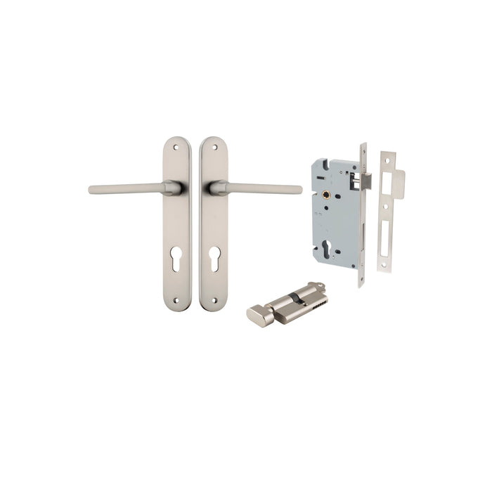 Satin Nickel / Key/Turn Entrance Kit (Lock & Key Cylinder Included)