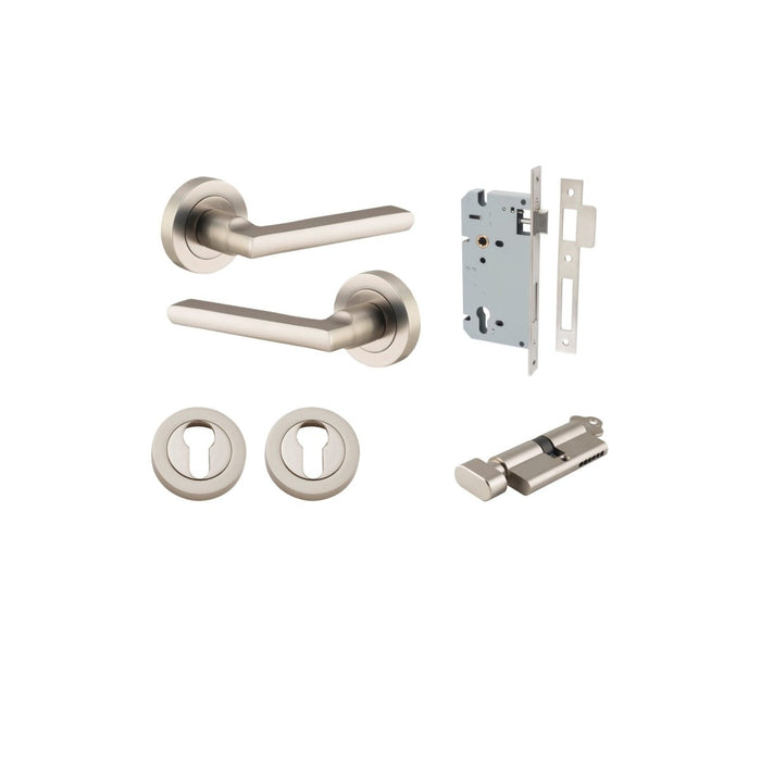 Satin Nickel / Entrance Kit (Key/Thumb)