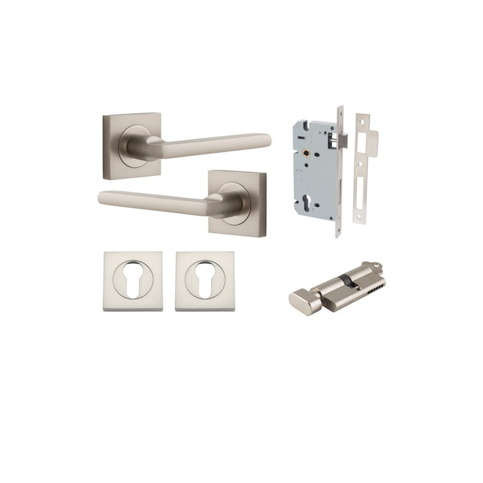 Satin Nickel / Entrance Kit (Key/Thumb)