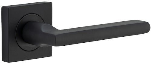 IVER Baltimore Solid Brass Square Rose Door Handle – Multiple Finishes Available - Entry - Point - 0273 - Iver