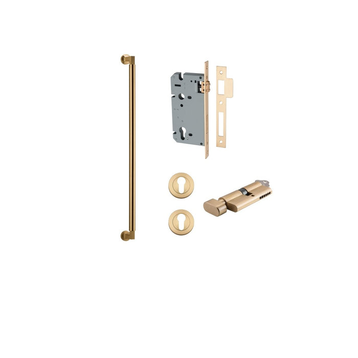 Brushed Brass / 600mm / Entrance Kit (Key/Turn)