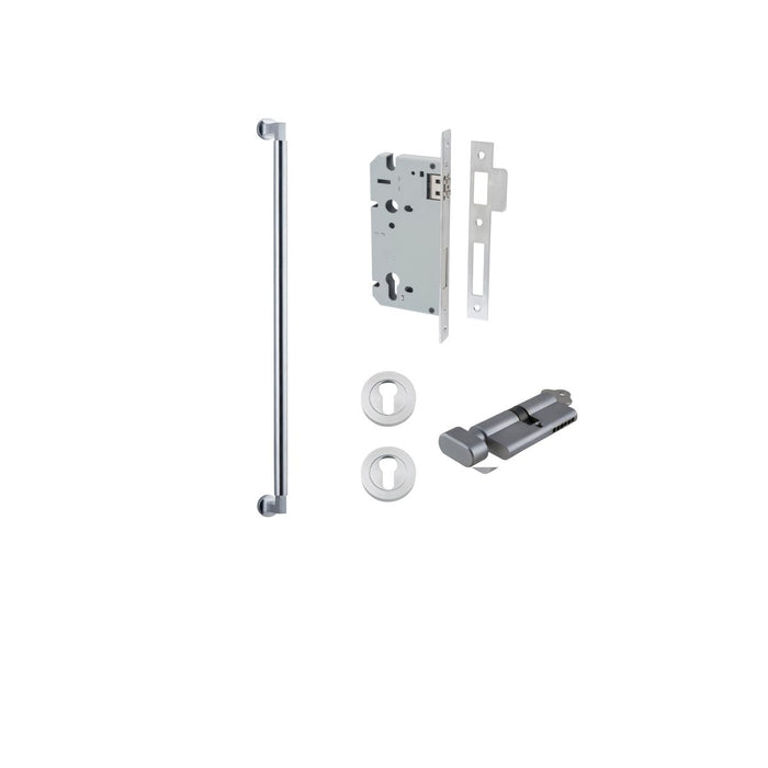 Brushed Chrome / 600mm / Entrance Kit (Key/Turn)