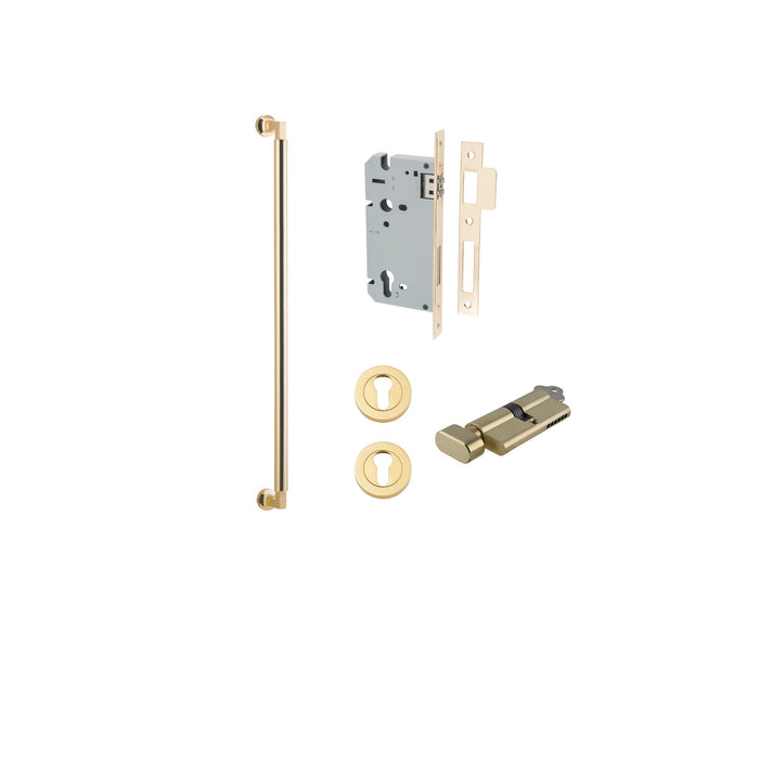Polished Brass / 600mm / Entrance Kit (Key/Turn)