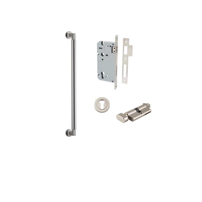 Satin Nickel / 450mm / Entrance Kit (Key/Turn)