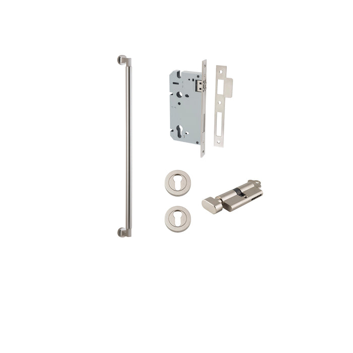Satin Nickel / 600mm / Entrance Kit (Key/Turn)