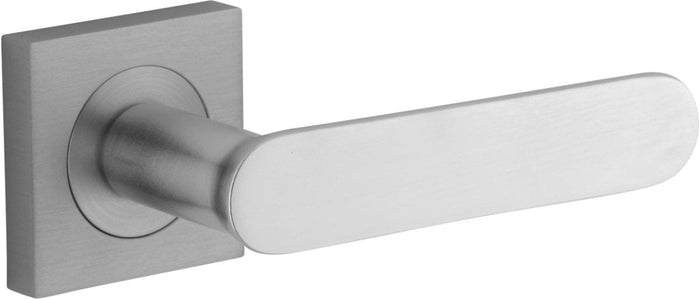 IVER Bronte Solid Brass Square Rose Door Handle – Multiple Finishes Available - Entry - Point - 0405 - Iver