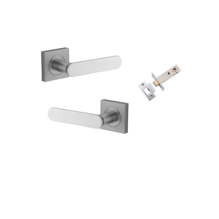 IVER Bronte Solid Brass Square Rose Door Handle – Multiple Finishes Available - Entry - Point - 0405KPASS60 - Iver