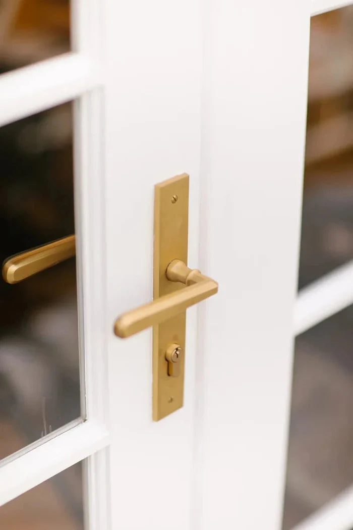 IVER Copenhagen Solid Brass Rectangular Door Handle – Multiple Finishes Available - Entry - Point - 13872 - Iver