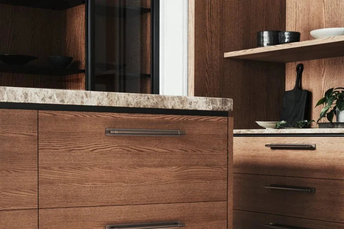 IVER Helsinki Cabinet Pull with Backplate – Multiple Finishes Available - Entry - Point - 20991B - Iver