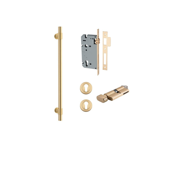 Brushed Gold PVD / 450mm CTC / Entrance Kit (Key/Turn)