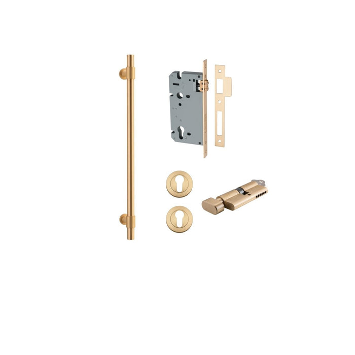 Brushed Brass / 450mm CTC / Entrance Kit (Key/Turn)