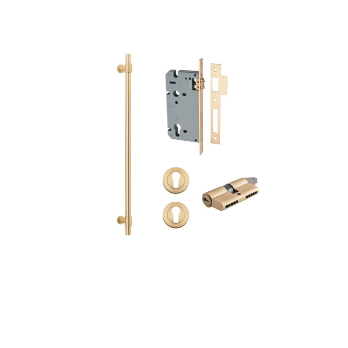 Brushed Brass / 600mm CTC / Entrance Kit (Key/Key)