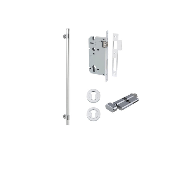 Polished Chrome / 600mm CTC / Entrance Kit (Key/Turn)