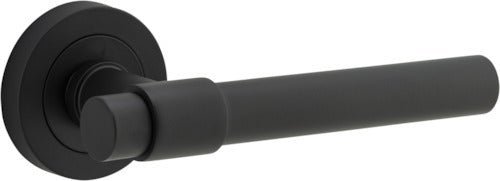 IVER Helsinki Solid Brass Round Rose Door Handle – Multiple Finishes Available - Entry - Point - 20623 - Iver
