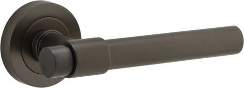 IVER Helsinki Solid Brass Round Rose Door Handle – Multiple Finishes Available - Entry - Point - 20623 - Iver