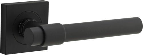 IVER Helsinki Solid Brass Square Rose Door Handle – Multiple Finishes Available - Entry - Point - 21203 - Iver