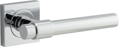 IVER Helsinki Solid Brass Square Rose Door Handle – Multiple Finishes Available - Entry - Point - 21204 - Iver