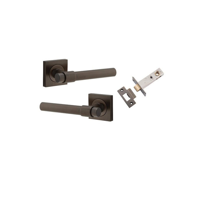 IVER Helsinki Solid Brass Square Rose Door Handle – Multiple Finishes Available - Entry - Point - 21201KPASS60 - Iver