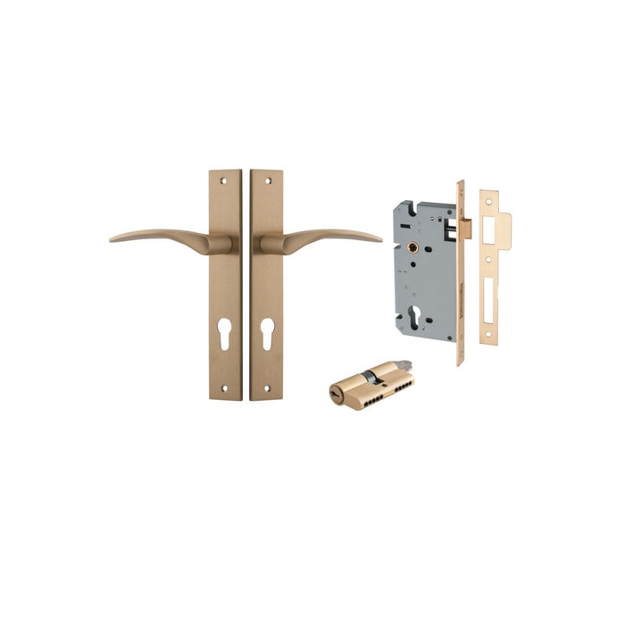 Brushed Brass / Key/Key Entrance Kit (Lock & Key Cylinder Included)