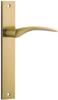 IVER Oxford Solid Brass Rectangular Plate Door Handle – Multiple Finishes Available - Entry - Point - 15704 - Iver