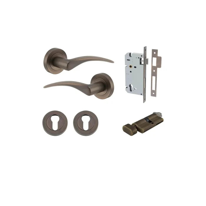 Signature Brass / Key/Turn Entrance Kit (Lock & Key Cylinder)