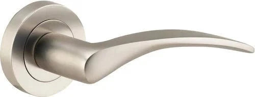 IVER Oxford Solid Brass Round Rose Door Handle – Multiple Finishes Available - Entry - Point - 9229 - Iver
