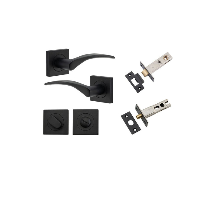 Matt Black / Privacy Set (Latch & Bolt Included)