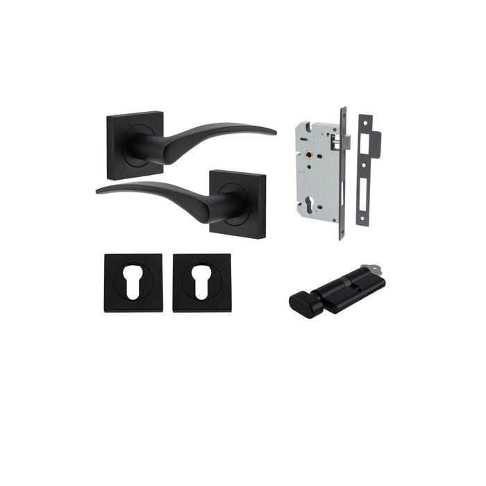 Matt Black / Key/Turn Entrance Kit (Lock & Key Cylinder Included)