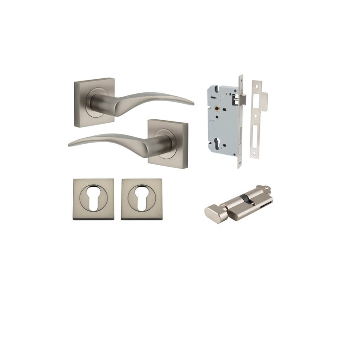 Satin Nickel / Key/Turn Entrance Kit (Lock & Key Cylinder Included)